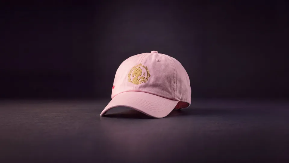 Pink Cameo Dad Hat