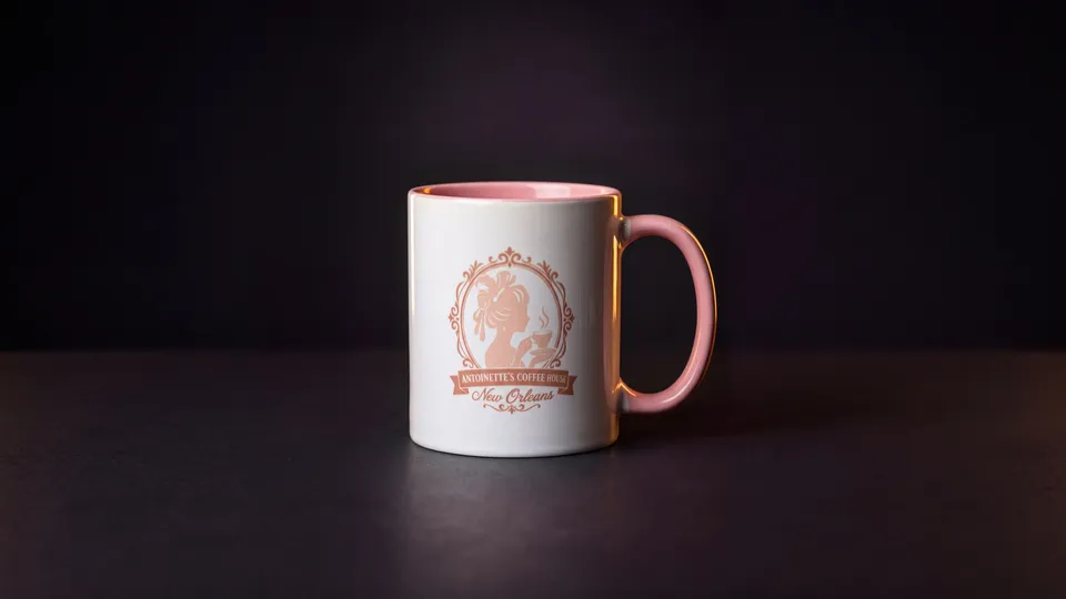 Pink Cameo Mug